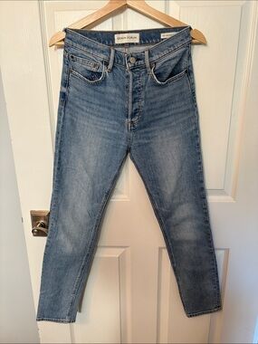 Denim Forum Women’s Light Blue Slim Straight Jeans